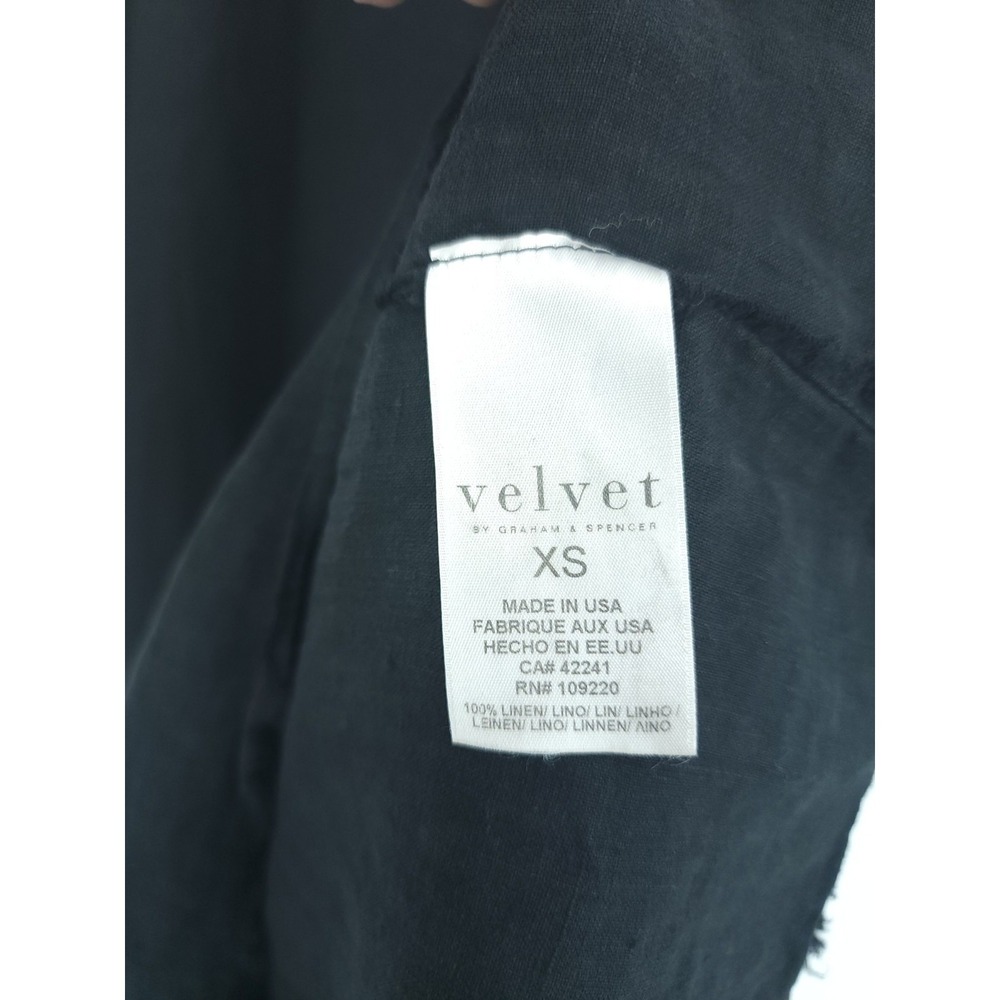 Velvet by G. S. Women XS Elevated Minimalist Coastal Relax Linen Maxi Dress READ - Picture 8 of 8